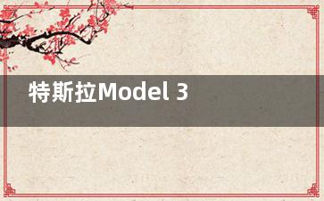 特斯拉Model 3及Model Y降价 这次降价的理由是什么(特斯拉model 3系列)